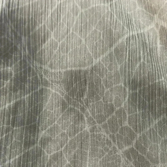 H&M DRESS SHIFT MIDI LONG SLEEVE SCOOP MECK TAN BONE CREAM SNAKE PRINT SIZE 10 - Picture 8 of 11